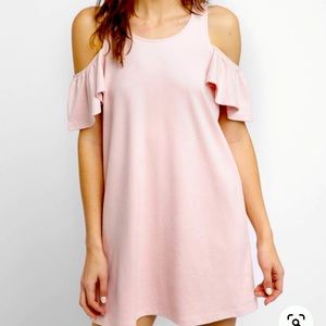 NWOT  Black Swan Dixie Ruffle Cold Shoulder Dress Size Small